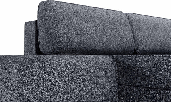 Изображение товара Диван угловой Олмеко Женева 2SOPF левый (темно-серый)