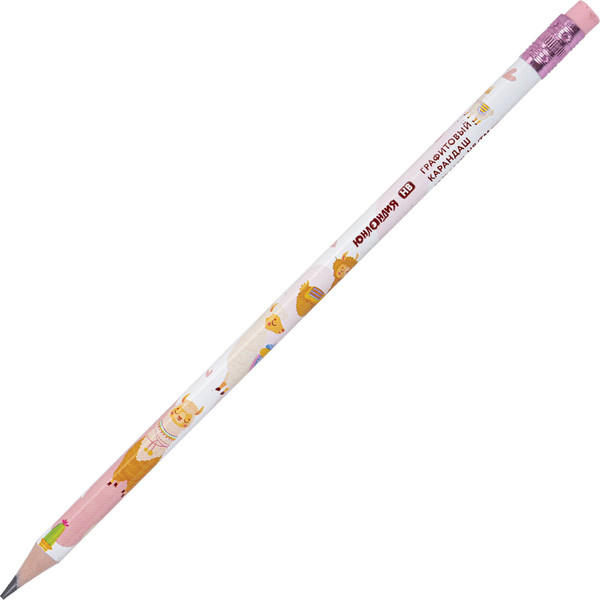 Изображение товара Набор простых карандашей Юнландия Fat Animals/ 182035 (12шт)