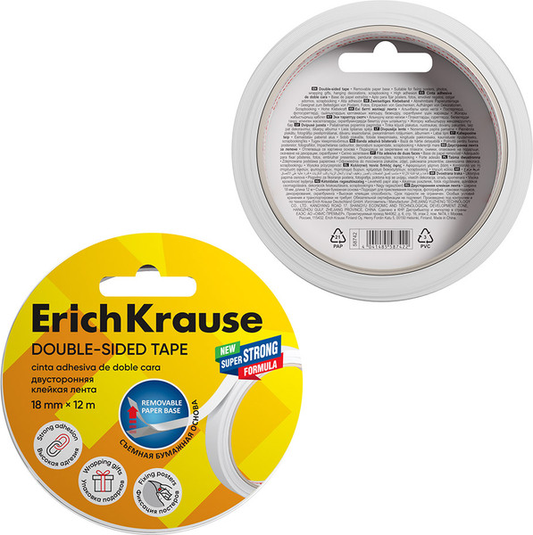 Изображение товара Скотч Erich Krause Двусторонний / 58742