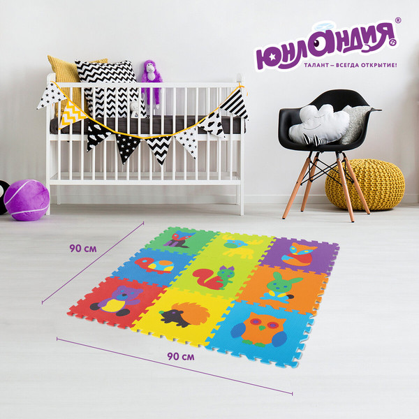 Изображение товара Коврик-пазл Юнландия Зверушки / 664666