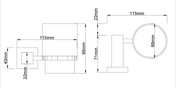 Изображение товара Набор аксессуаров для ванной Lauter 21SH6062 + 21SH6052 + 21SH6022 (Matt Black, 3 предмета)