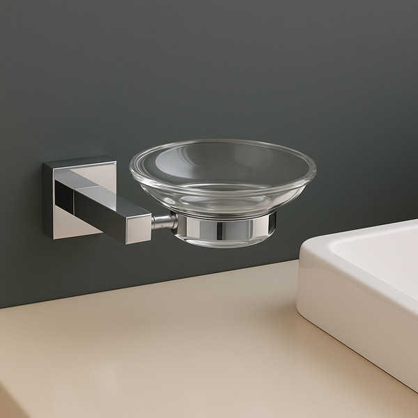 Изображение товара Набор аксессуаров для ванной и туалета Lauter 21SH6061 + 21SH6051 + 21SH6091 + 21SH6071 (Chrome, 4 предмета)