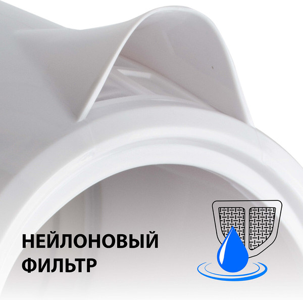 Изображение товара Электрочайник Sonnen KT-1767 / 453416 (белый/синий)