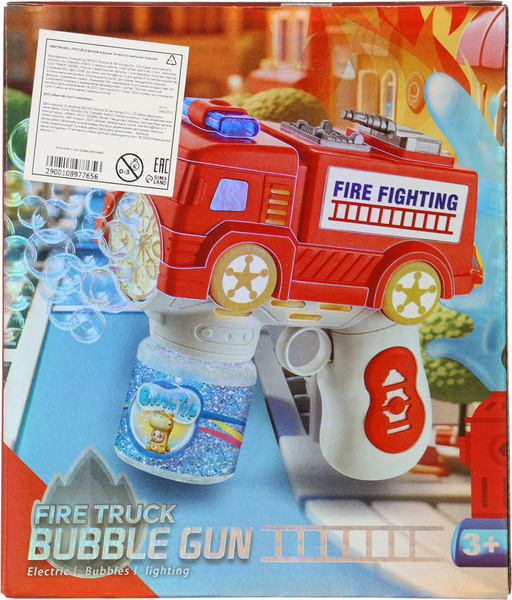 Изображение товара Генератор мыльных пузырей детский Sima-Land Пожарная машина / 10897765