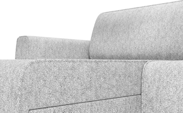 Изображение товара Диван угловой Олмеко Женева SO2P (светло-серый)