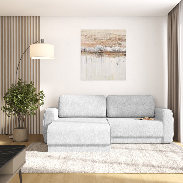 Изображение товара Диван угловой Олмеко Женева SO2P (светло-серый)