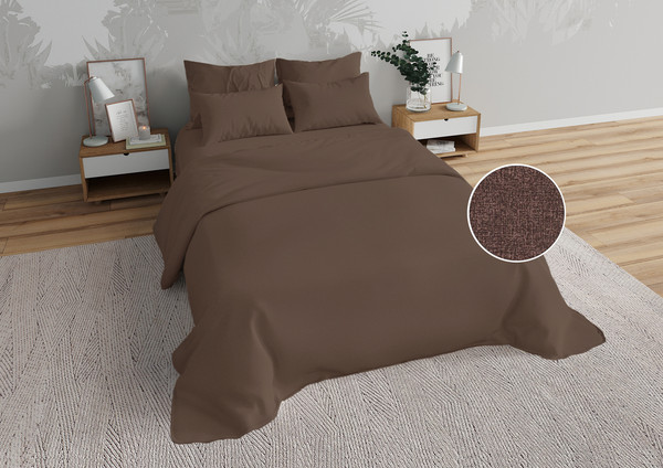 Изображение товара Комплект постельного белья Моё бельё П 2сп Классик Меркури Шоколад / 0636/7