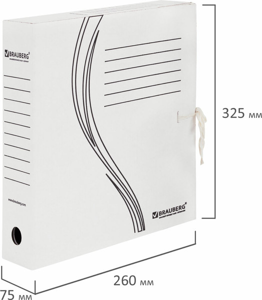 Изображение товара Папка для бумаг Brauberg 124850 (белый)