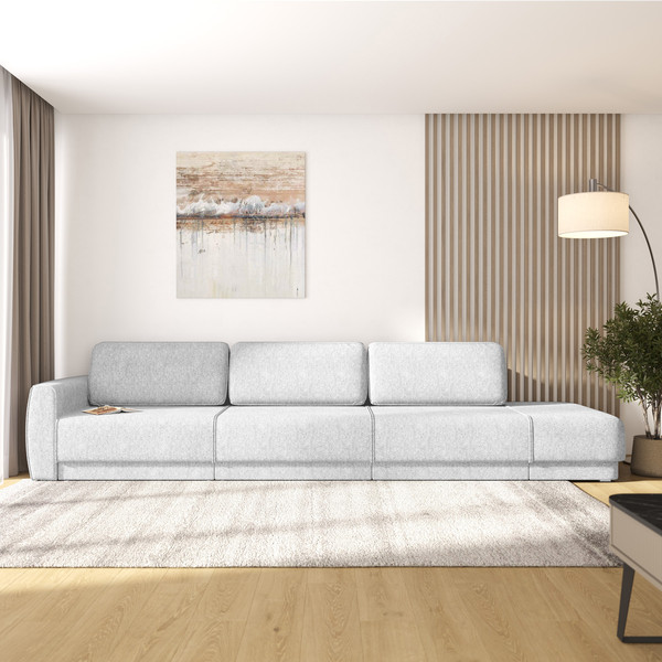 Изображение товара Диван Олмеко Женева 3SPF правый (светло-серый)