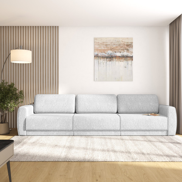 Изображение товара Диван Олмеко Женева 3S2P (светло-серый)