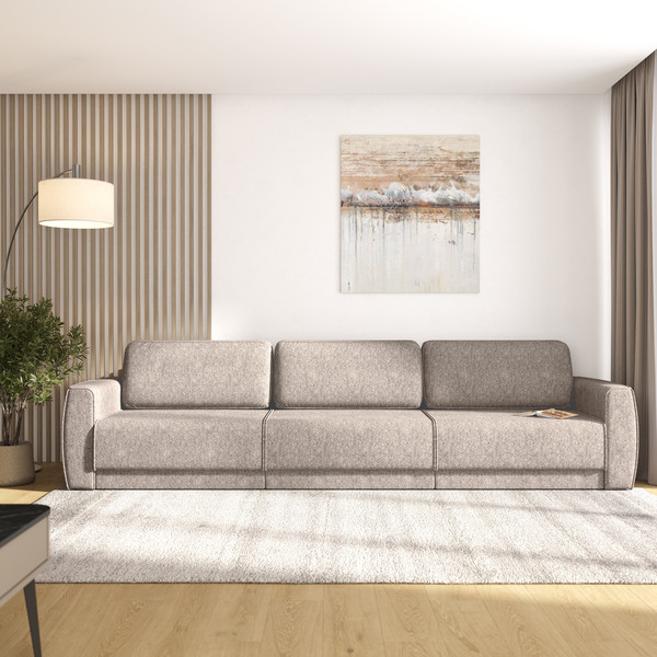 Изображение товара Диван Олмеко Женева 3S2P (темный бежевый)