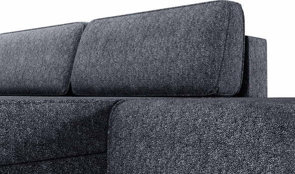 Изображение товара Диван П-образный Олмеко Женева 2S2OPF правый (темно-серый)