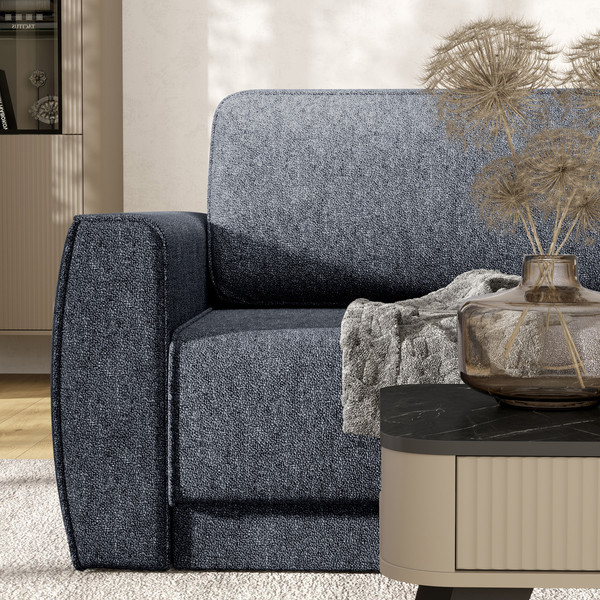 Изображение товара Диван П-образный Олмеко Женева 2S2OPF правый (темно-серый)