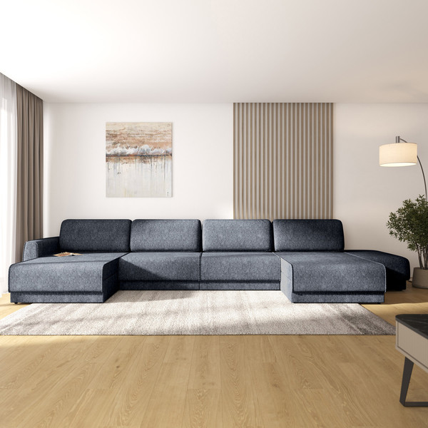 Изображение товара Диван П-образный Олмеко Женева 2S2OPF правый (темно-серый)