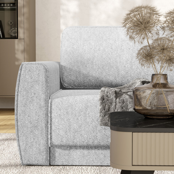 Изображение товара Диван П-образный Олмеко Женева 2S2OPF правый (светло-серый)