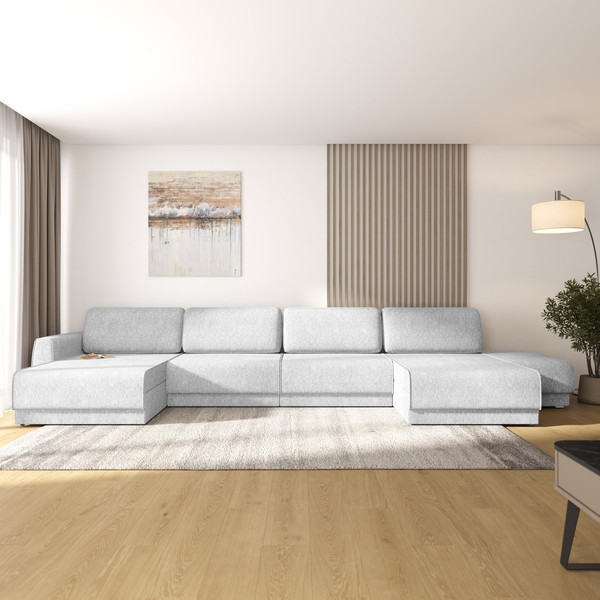 Изображение товара Диван П-образный Олмеко Женева 2S2OPF правый (светло-серый)