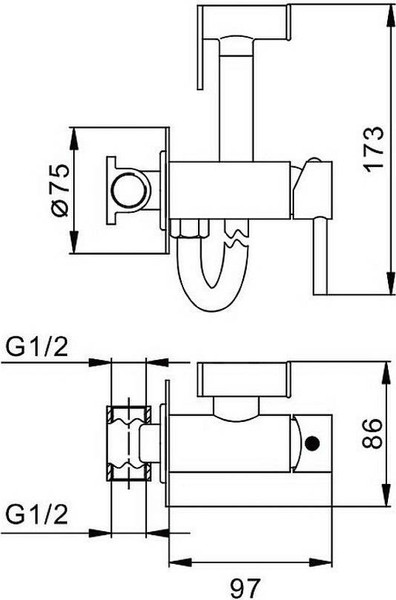 Изображение товара Гигиенический душ со смесителем Splenka S99.52.07