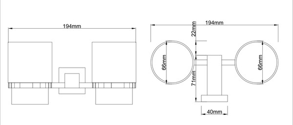 Изображение товара Набор аксессуаров для ванной Lauter 21SH6081 + 21SH6171 + 21SH6011 (Chrome, 3 предмета)