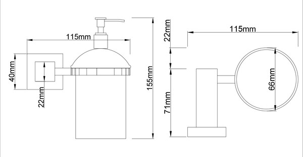 Изображение товара Набор аксессуаров для ванной и туалета Lauter 21SH6081 + 21SH6171 + 21SH6091 + 21SH6071 (Chrome, 4 предмета)