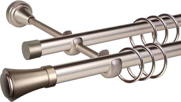 Изображение товара Карниз для штор АС ФОРОС Grace D19Г/19Г + наконечники Анкона (1.6м, сатин)
