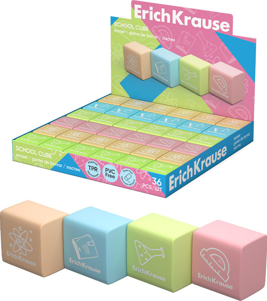 Изображение товара Ластик Erich Krause School Cube / 60771