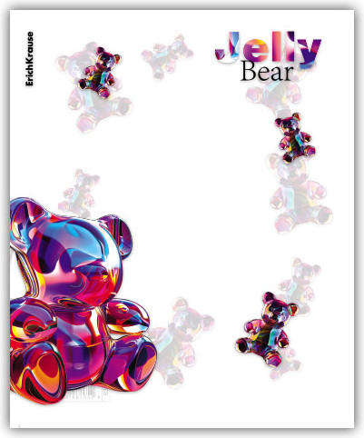 Изображение товара Набор обложек Erich Krause Jelly Bear / 63504