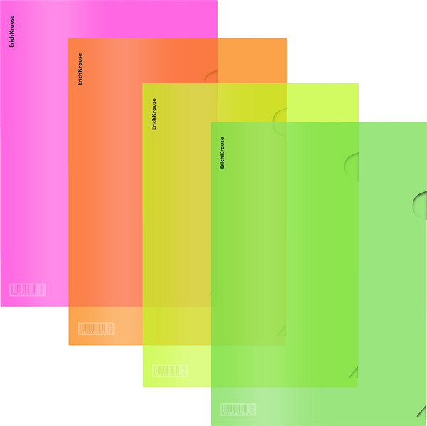 Изображение товара Папка-уголок Erich Krause Glossy Neon / 55134 (в ассортименте)