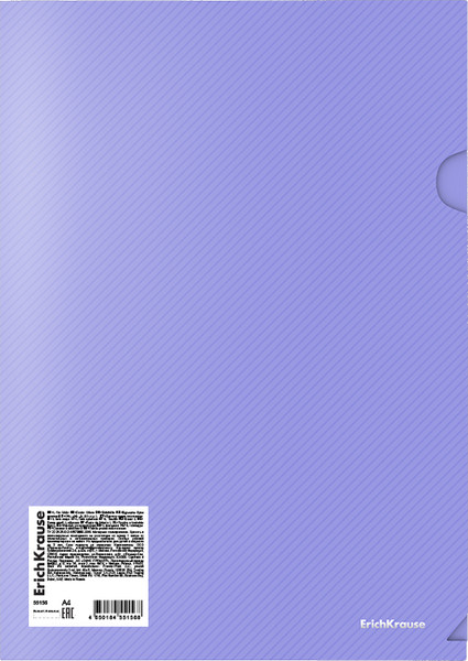 Изображение товара Папка-уголок Erich Krause Diagonal Pastel / 55156 (в ассортименте)