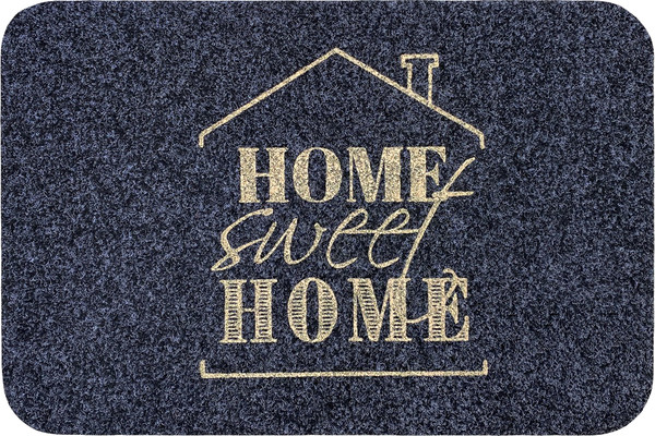 Изображение товара Коврик грязезащитный ComeForte Велюр Милый дом 40x60 (серый)