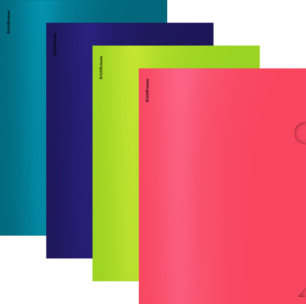 Изображение товара Папка-уголок Erich Krause Matt-Touch Reef / 62955 (в ассортименте)