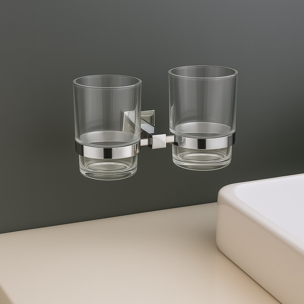 Изображение товара Набор аксессуаров для ванной Lauter 21SH6081 + 21SH6051 + 21SH6011 (Chrome, 3 предмета)