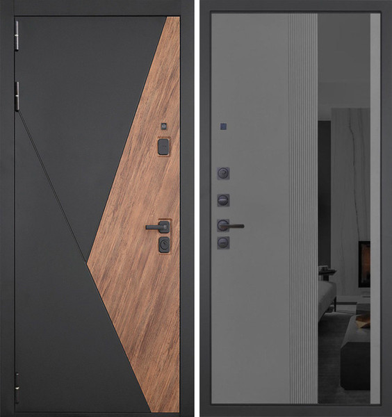 Изображение товара Входная дверь ГРАНИТ Геометрия 86 (86x205, левая)