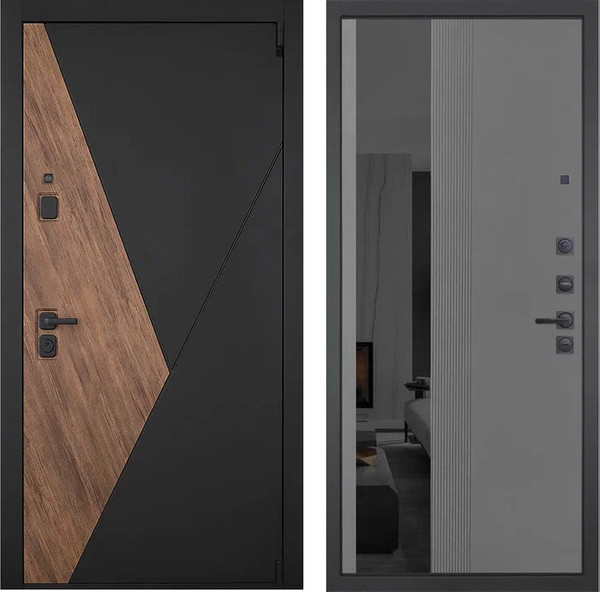 Изображение товара Входная дверь ГРАНИТ Геометрия 86 (96x207, правая)