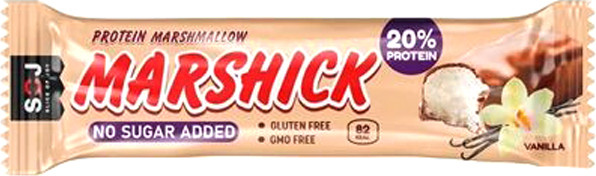 Изображение товара Набор протеиновых батончиков SOJ Marshmallow (16x30г, ваниль/молочный шоколад)