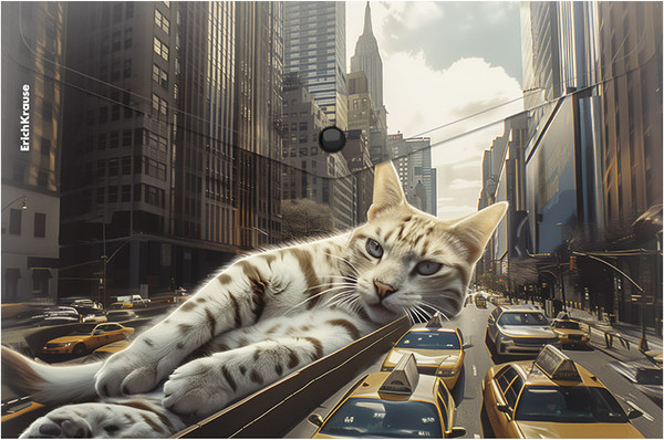 Изображение товара Папка-конверт Erich Krause Big City Cats / 63511 (в ассортименте)