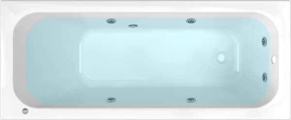 Изображение товара Ванна акриловая Triton Ника 170х75 Базовая Flat (с гидромассажем)