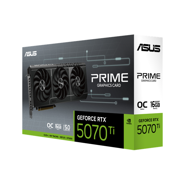 Изображение товара Видеокарта Asus Prime GeForce RTX 5070 Ti OC Edition 16GB (PRIME-RTX5070TI-O16G)