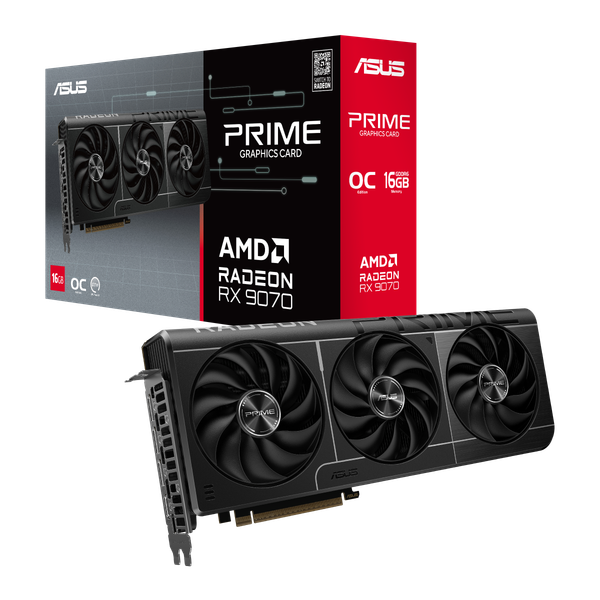 Изображение товара Видеокарта Asus Prime Radeon RX 9070 OC Edition 16GB (PRIME-RX9070-O16G)