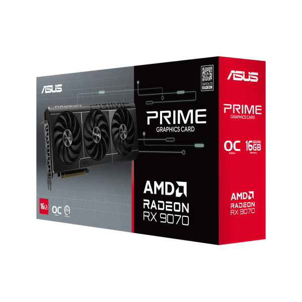 Изображение товара Видеокарта Asus Prime Radeon RX 9070 OC Edition 16GB (PRIME-RX9070-O16G)
