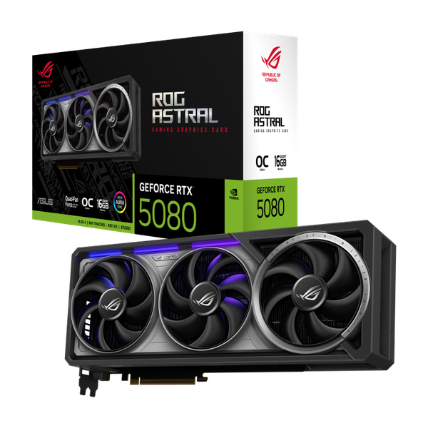 Изображение товара Видеокарта Asus ROG Astral RTX 5080 OC 16GB (ROG-ASTRAL-RTX5080-O16G-GAMING)