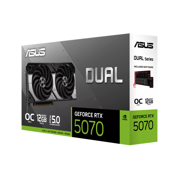 Изображение товара Видеокарта Asus Dual GeForce RTX 5070 12GB OC Edition (DUAL-RTX5070-O12G)