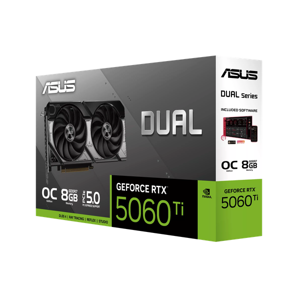 Изображение товара Видеокарта Asus Dual GeForce RTX 5060 Ti 8GB OC Edition (DUAL-RTX5060TI-O8G)