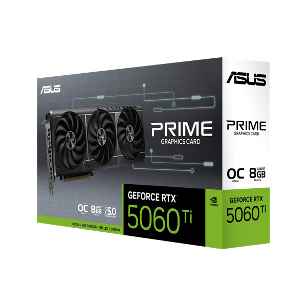 Изображение товара Видеокарта Asus Prime GeForce RTX 5060 Ti OC 8GB GDDR7 (PRIME-RTX5060TI-O8G)