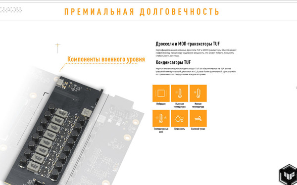 Изображение товара Видеокарта Asus TUF Gaming RTX 5070 Ti OC 16GB (TUF-RTX5070TI-O16G-WHITE-GAMING)