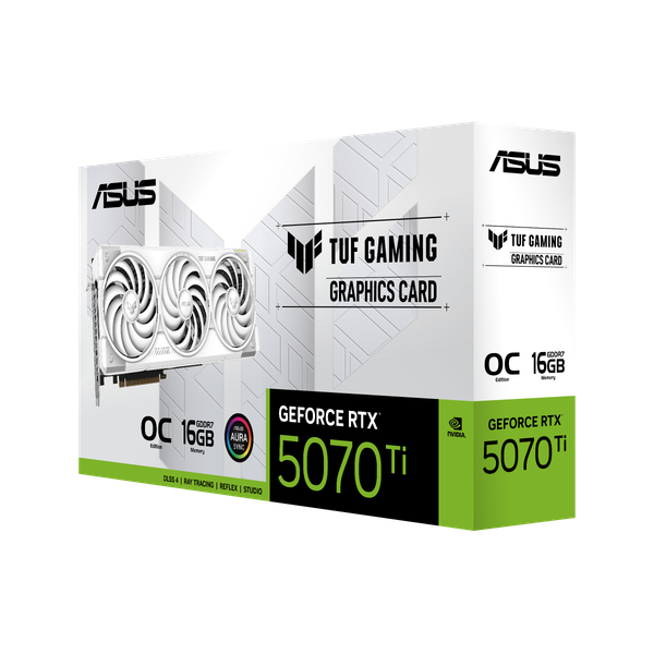 Изображение товара Видеокарта Asus TUF Gaming RTX 5070 Ti OC 16GB (TUF-RTX5070TI-O16G-WHITE-GAMING)