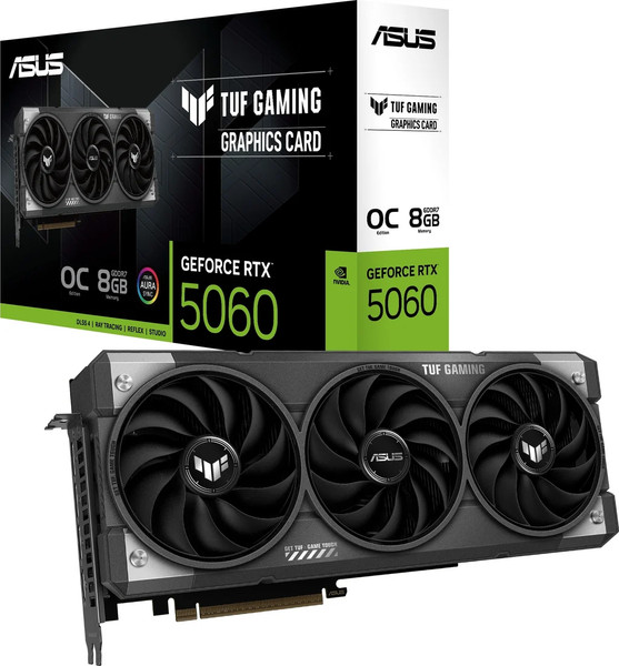 Изображение товара Видеокарта Asus TUF Gaming GeForce RTX 5060 OC 8GB (TUF-RTX5060-O8G-GAMING)