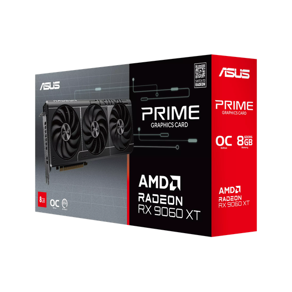 Изображение товара Видеокарта Asus Prime Radeon RX 9060 XT 8GB GDDR6 OC (PRIME-RX9060XT-O8G)