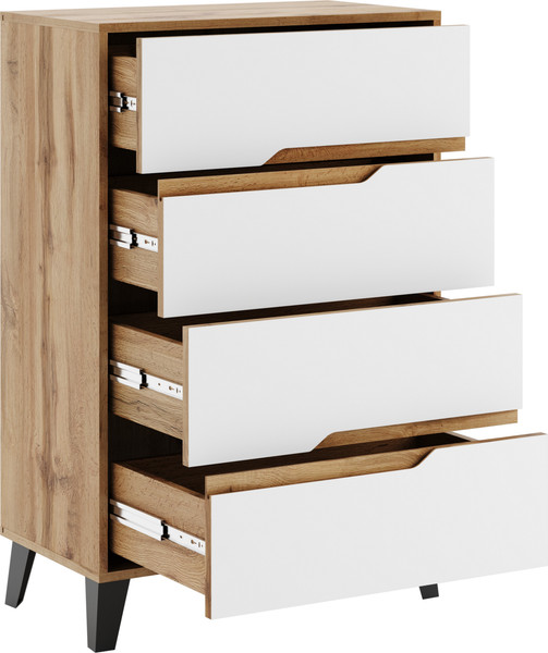 Изображение товара Комод Eligard Eyva 4S (дуб вотан/белый)