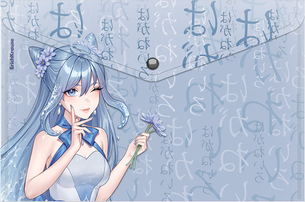 Изображение товара Папка-конверт Erich Krause Manga Girls / 61156 (в ассортименте)