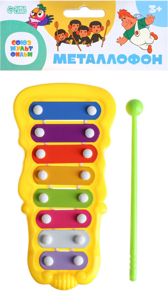 Изображение товара Музыкальная игрушка Sima-Land Союзмультфильм Металлофон / 9935060